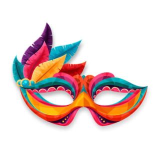 maschera colorata